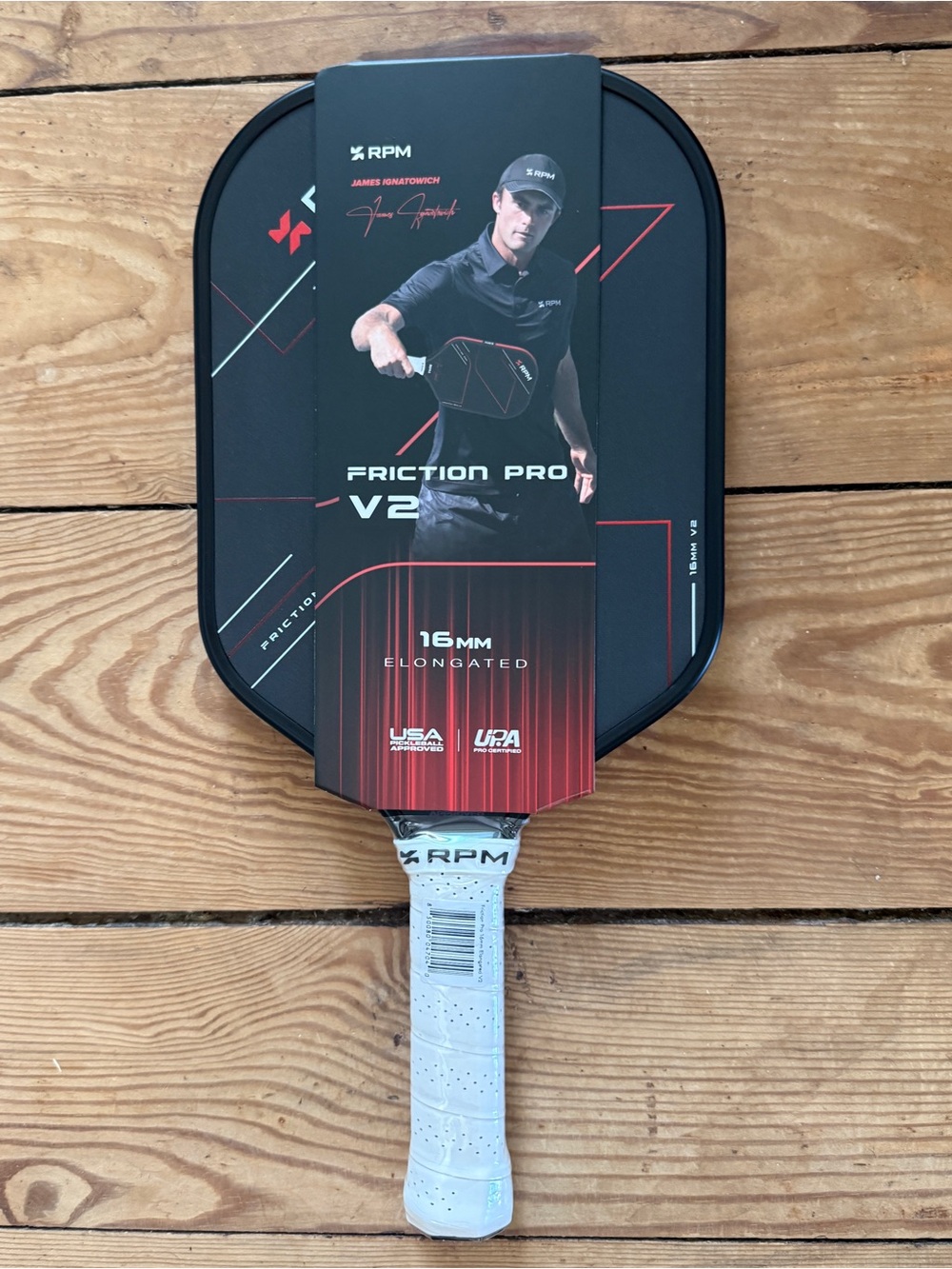 RPM Friction Pro V2 16mm Paddle / Rpm pickleball paddle/ V2